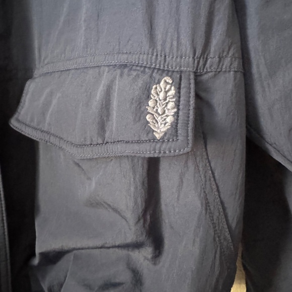 Free People FP MOVEMENT Off The Bleachers Coaches Jacket Midnight Navy Size S - Picture 8 of 10